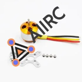 A2217 3500KV Motor RC Brushless Outrunner welded Banana Connector