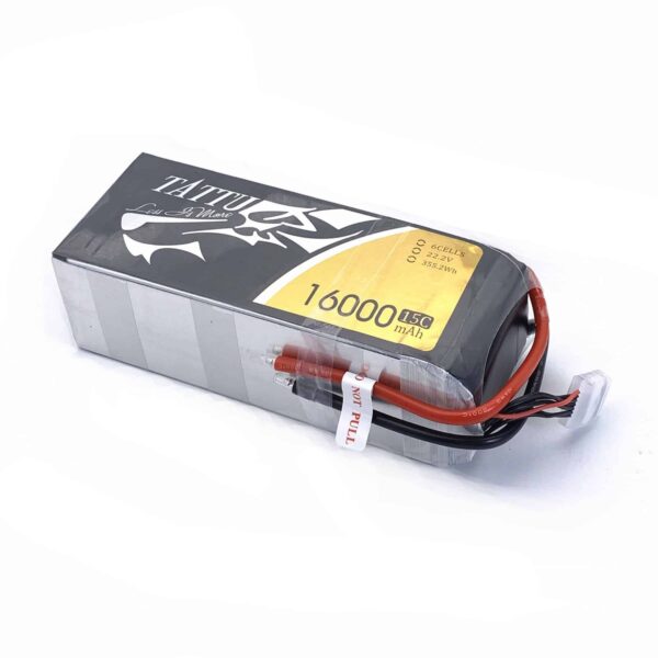 Tattu 6s 16000mah 15c lipo battery pack