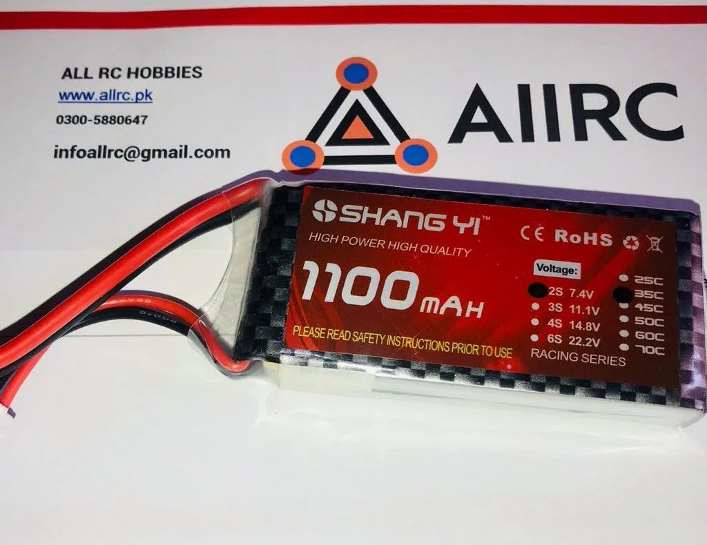 Shang yi 2S 7.4V 1100MAH 35C Lipo Battery