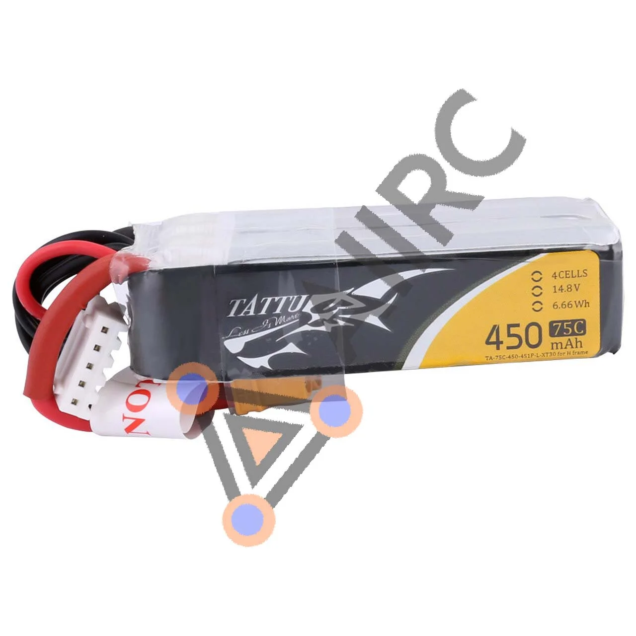 Tattu 4S 14.8V 75C 450mAh Lipo Battery - Image 2
