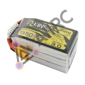 Tattu RLine Version 3.0 1500mAh 22.2V 120C 6S1P Lipo Battery