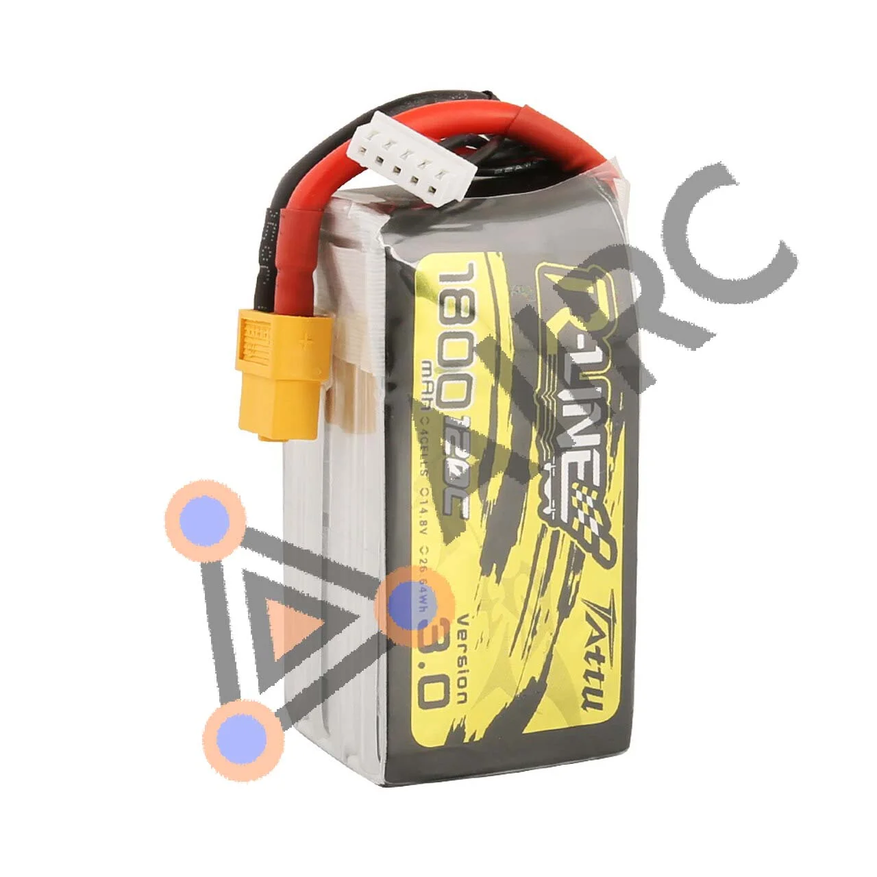 Tattu R-Line Version 3.0 1800mAh 14.8V 120C 4S1P Lipo Battery - Image 3