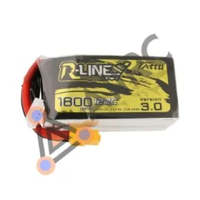 Tattu R-Line Version 3.0 1800mAh 14.8V 120C 4S1P Lipo Battery
