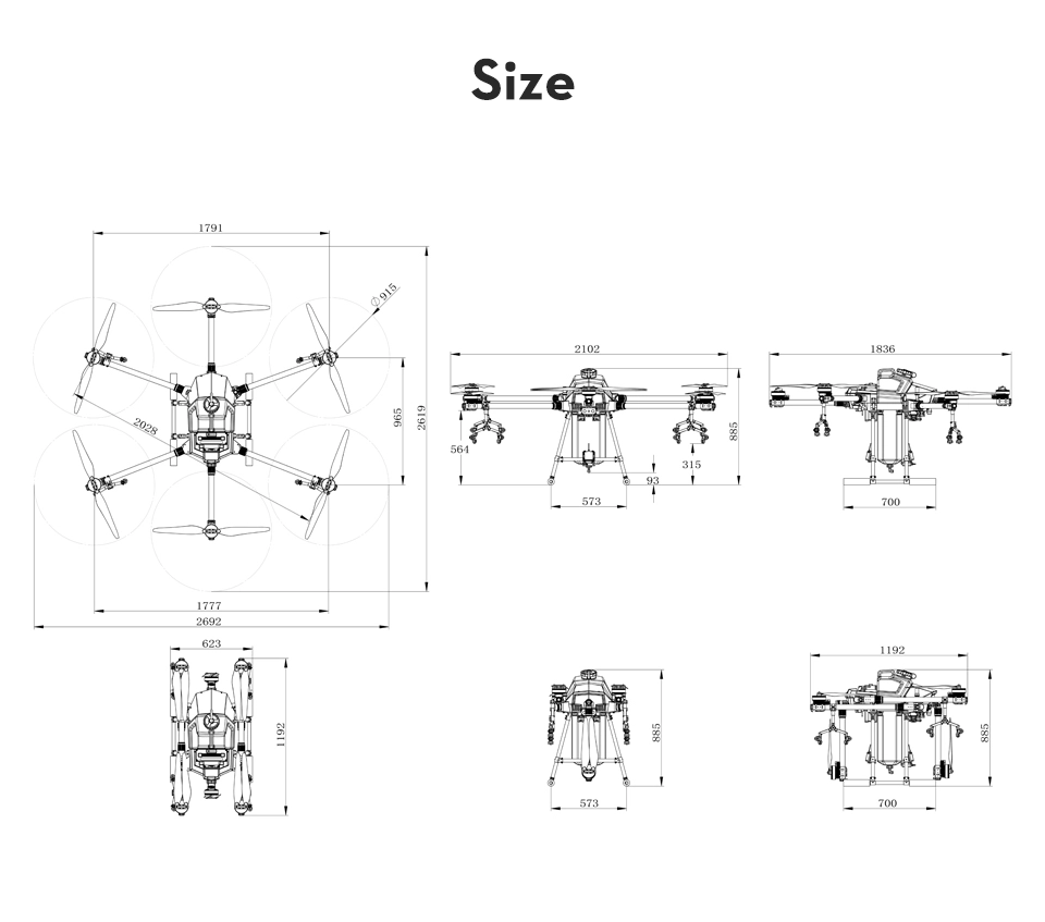EFT G630 Size