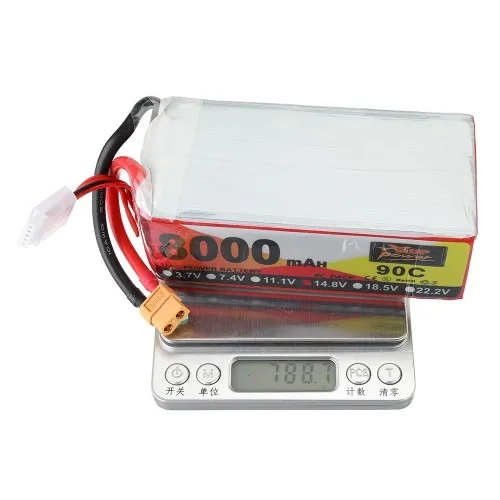 ZOP Power 14.8V 8000mAh 90C 4S Lipo Battery XT60 Plug for RC Racing Drone - Image 4