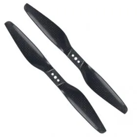 2 Pair KingVal Replacement T-Series 1255 Carbon Fiber Prop Propeller CW/CCW Compatible with RC Drone Quadcopter